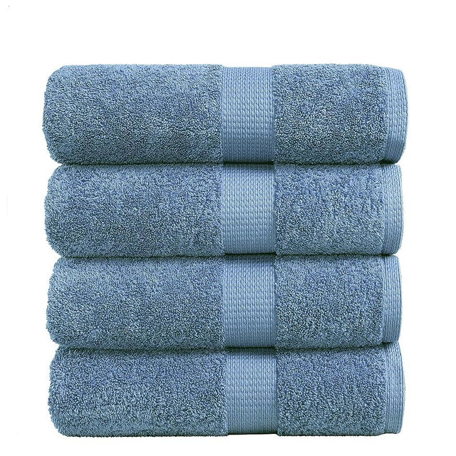 LANE LINEN 4 Piece Bath Towel Set - 100% Cotton, Ultra Soft, Quick Dry, Highly Absorbent Premium Spa Quality Bath Towel Set - Allure (28 inch x 54 inch)