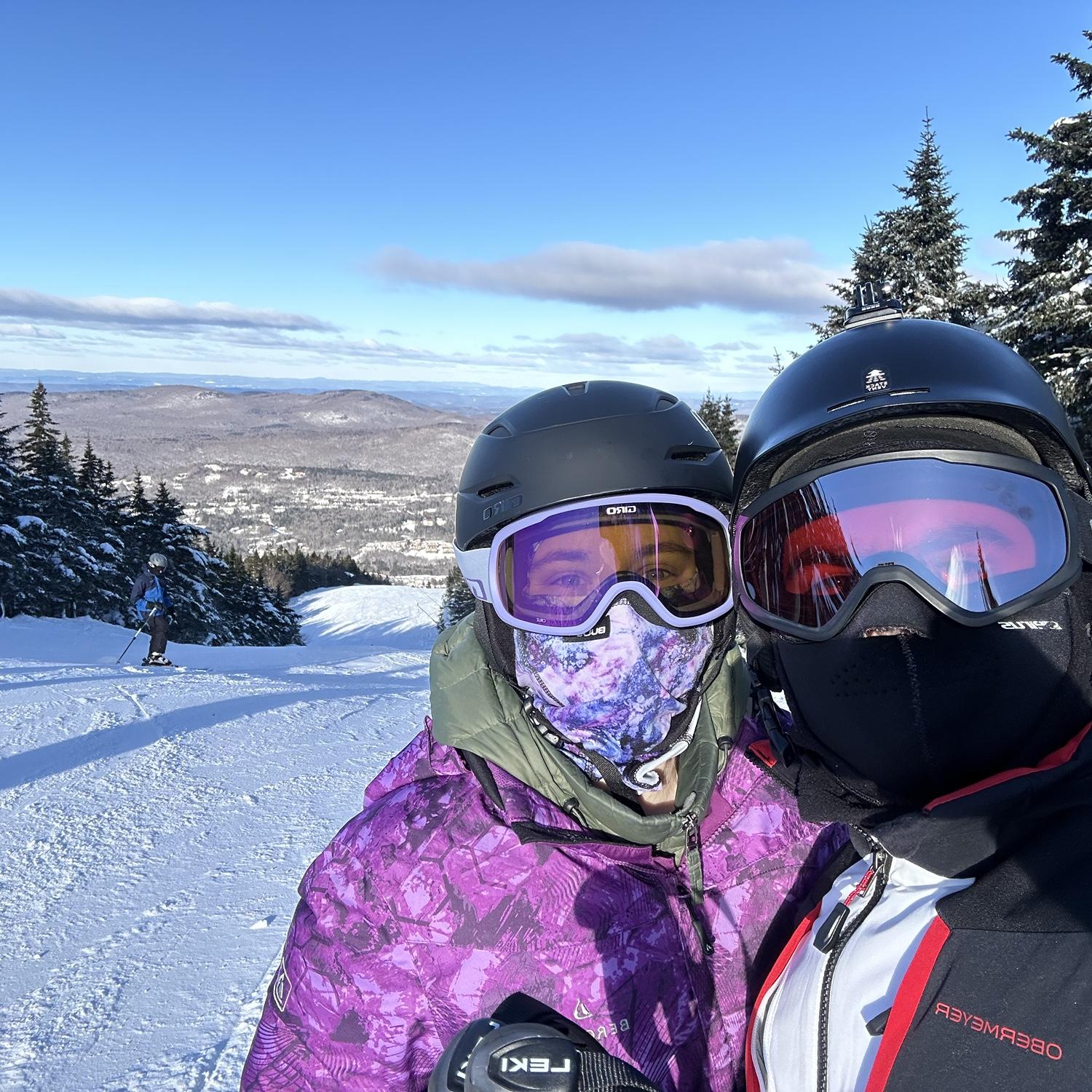 Lauren had never skied before meeting Andrew.