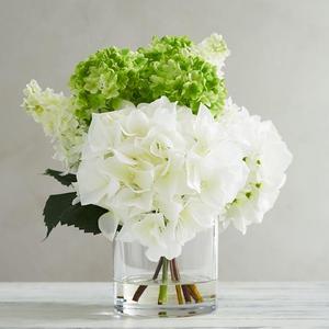 Faux Composed Viburnum Hydrangea Arrangement