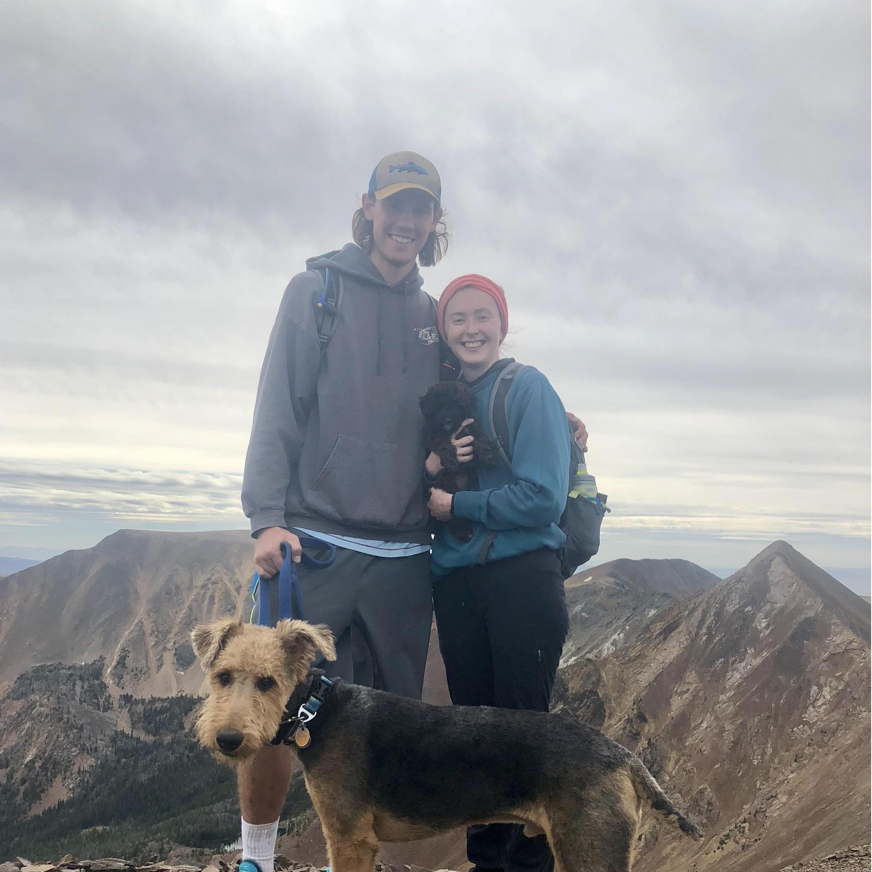 Hiking in the Highlands with the doggies