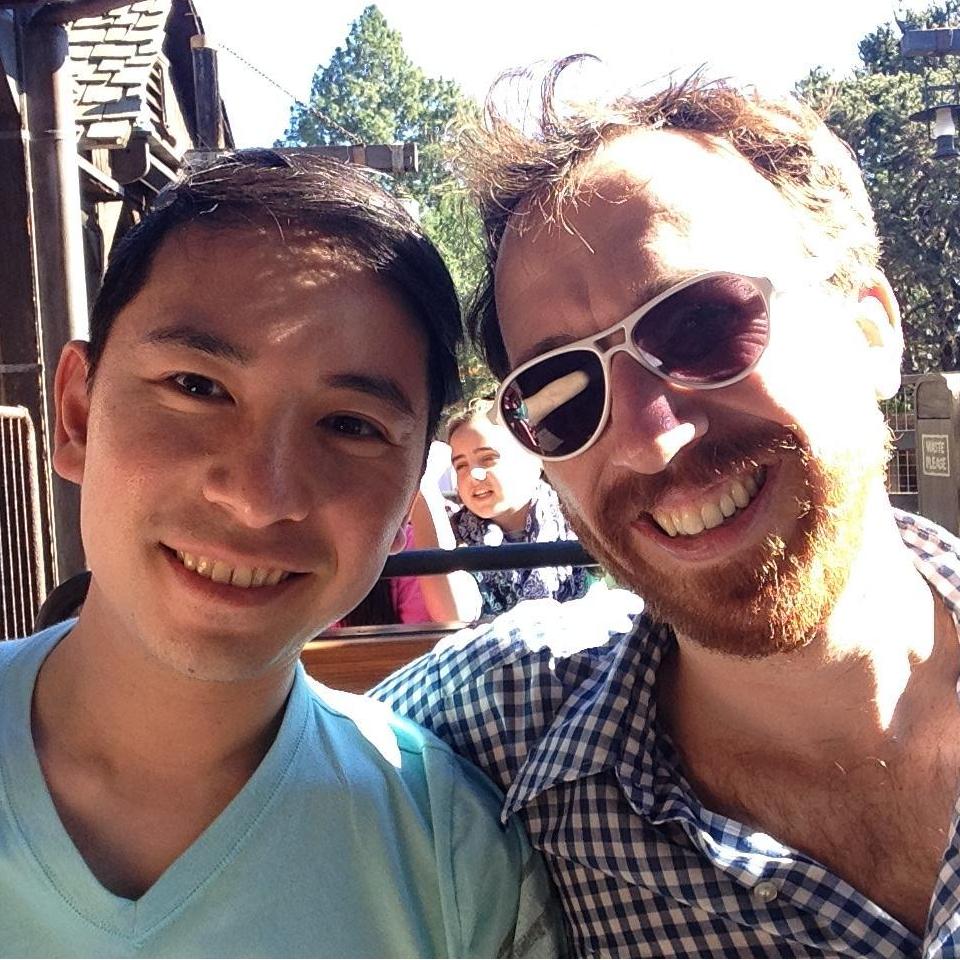 Our first trip together on the wildest ride in the WILDERNESS! (Big Thunder Mountain Railroad at Disneyland)