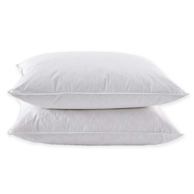 Puredown Goose/Down Queen Bed Pillows in White (Set of 2)