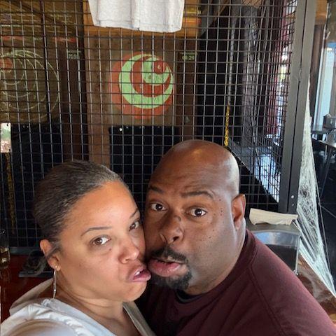 Date day...Axe throwing