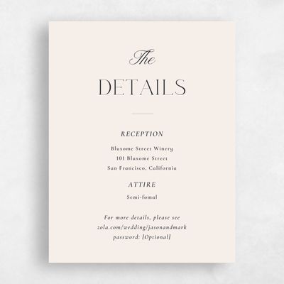 Linen, Beige Wedding Enclosure - Gavin