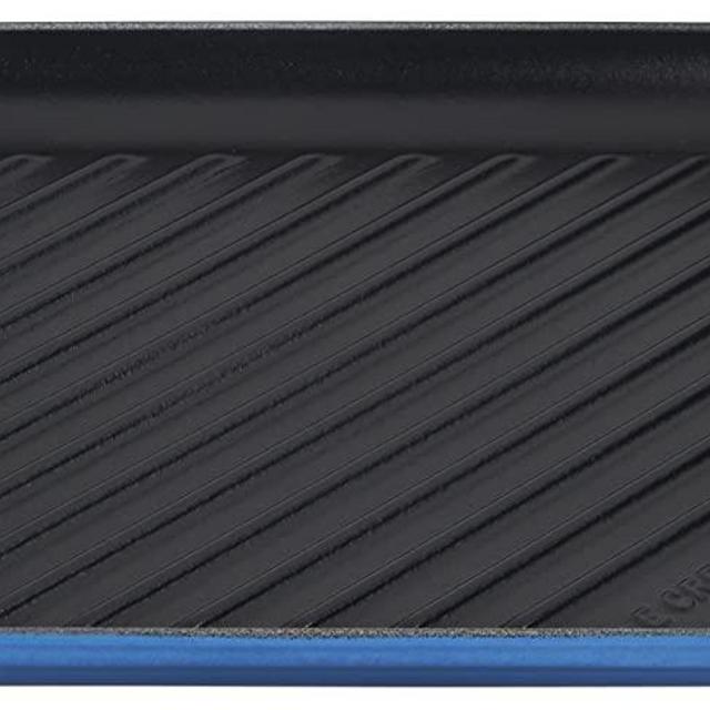 Le Creuset Enamaled Cast Iron Square Grill, 9.5", Marseille