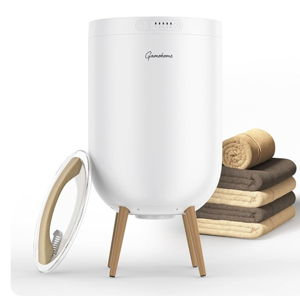 Towel Warmer Luxury Heated Bucket – Bluetooth Speaker, Ambient Light & Auto Shut Off – Fits Two 40"x70" Towels