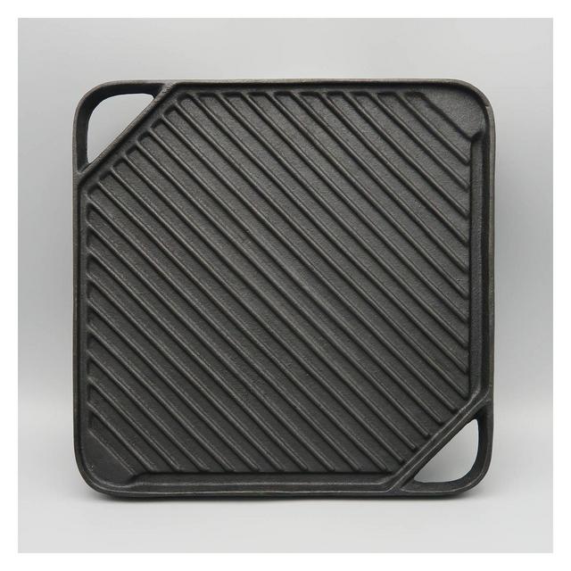 Reversible Cast Iron Griddle Black - Mr. Bar-B-Q