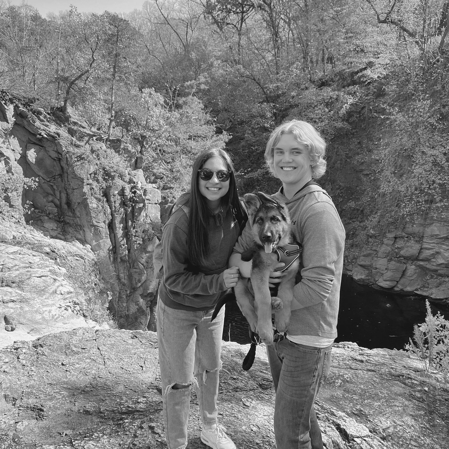 Hiking with baby moose!