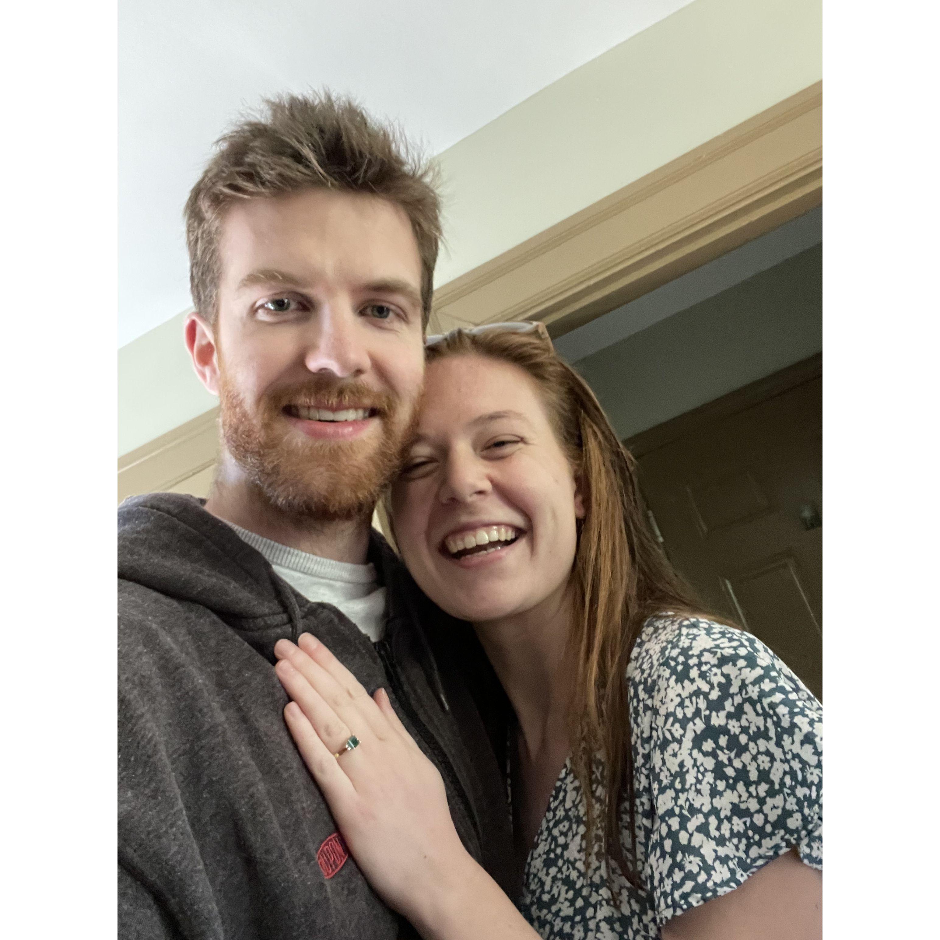 The day we got engaged!