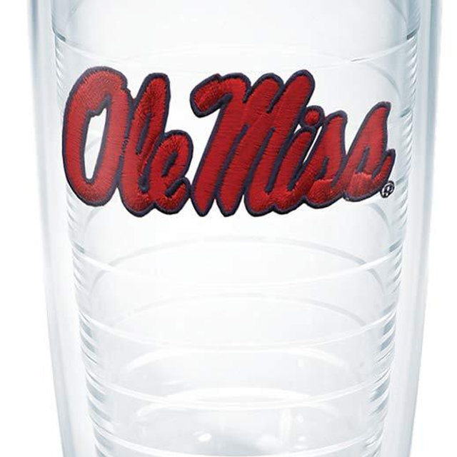 Tervis Ole Miss Rebels Logo Tumbler with Emblem and Red Lid 16oz, Clear