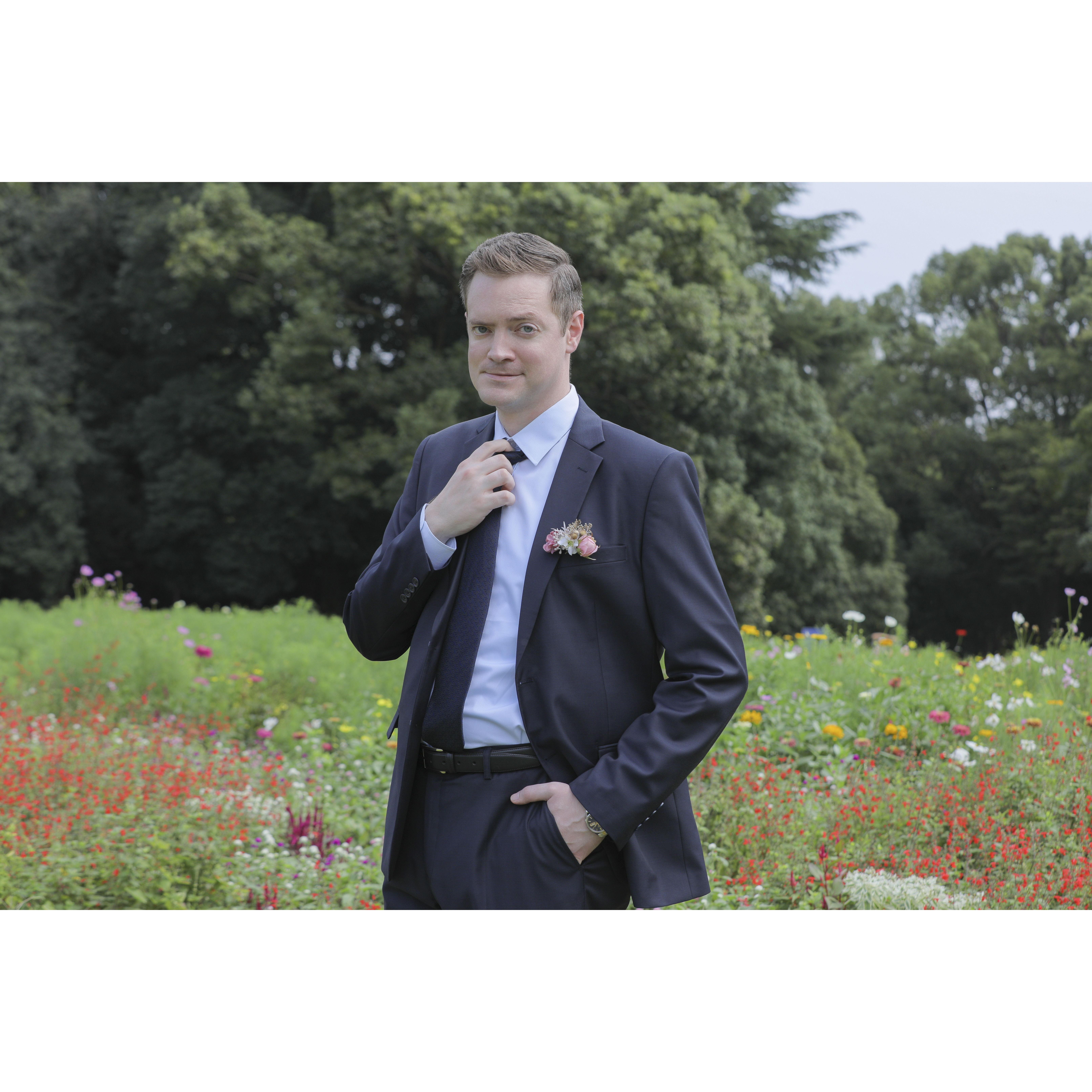 Patrick looks like this for those of you who have no idea whose wedding you're attending. Except, he'll probably have a beard when you see him.