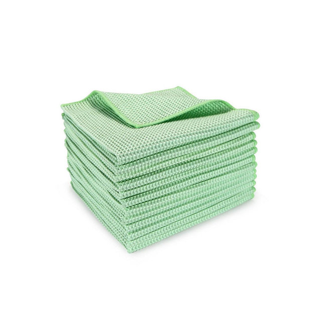 Arkwright Home Smart Choice Waffle Cleaning Cloths (12 Pack), 16x16 in., Reusable, Streak-Free, Color Options