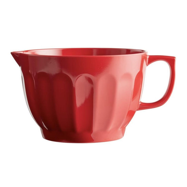 Red Fluted Melamine Batter Bowl - World Market