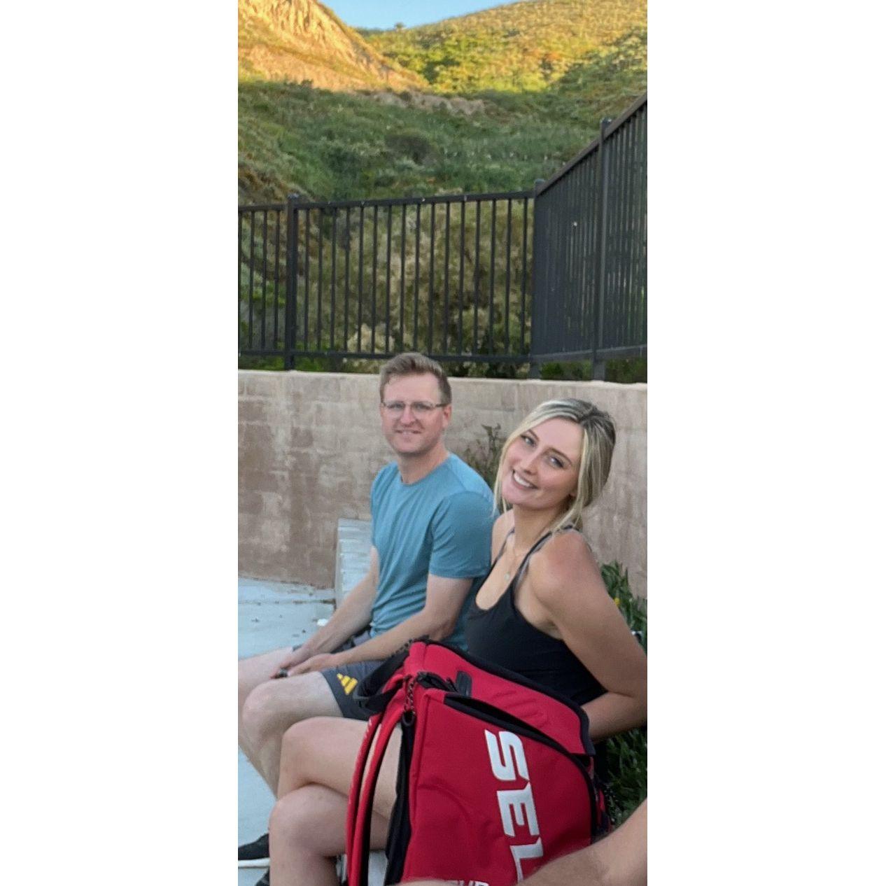 Our first date was the day before this pic was taken, the camera girl had no idea