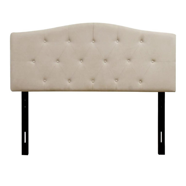 Kane Beige Tufted Headboard, Queen