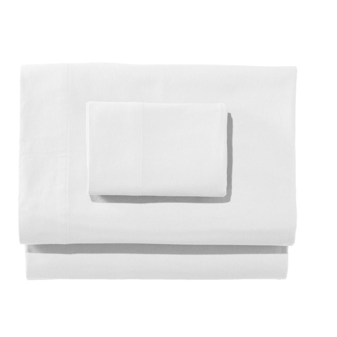 Ultrasoft Comfort Flannel Sheet Set in White | L.L.Bean