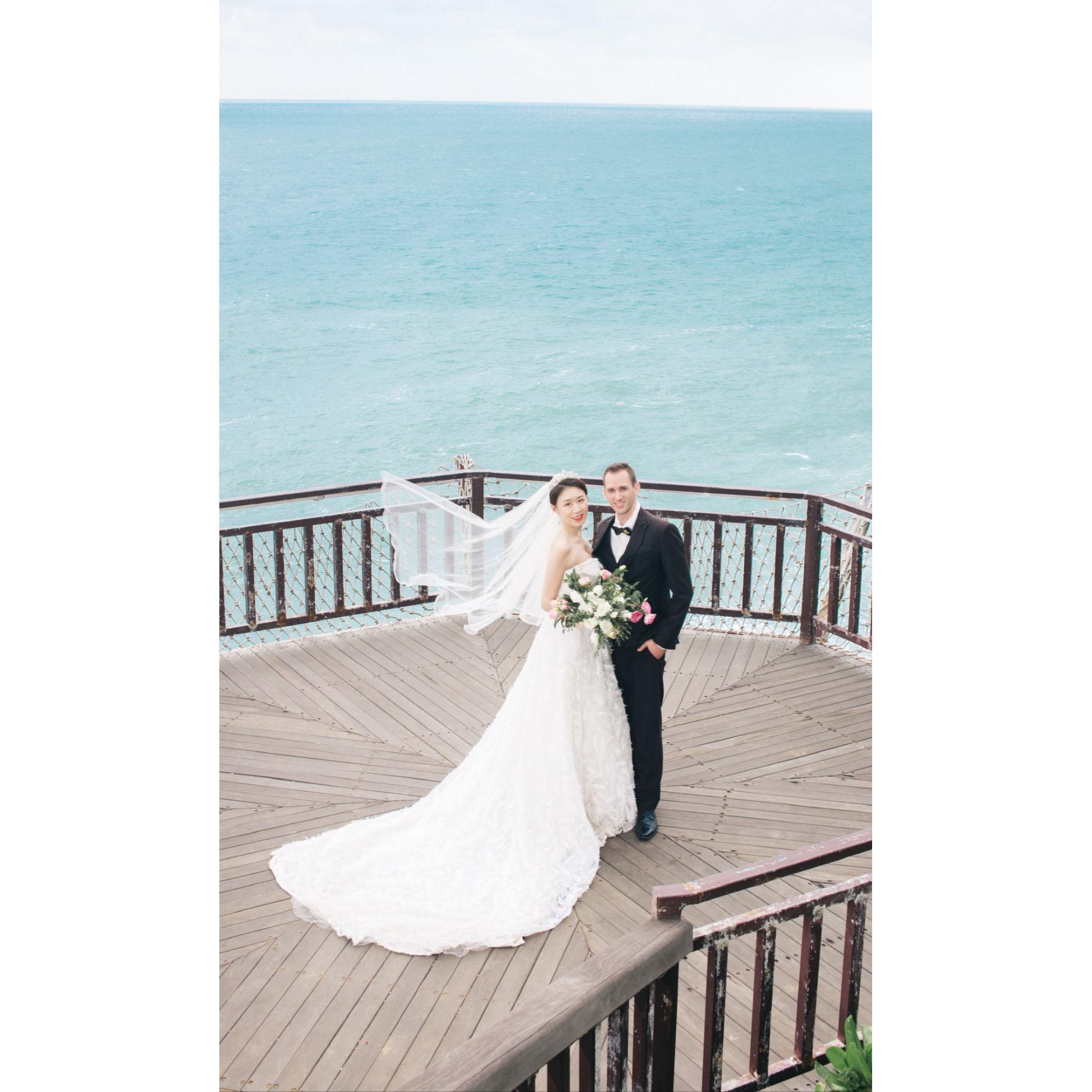 11/30/2019 pre-wedding photo shoot in Sanya, China
