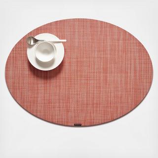 Mini Basketweave Oval Placemat, Set of 4