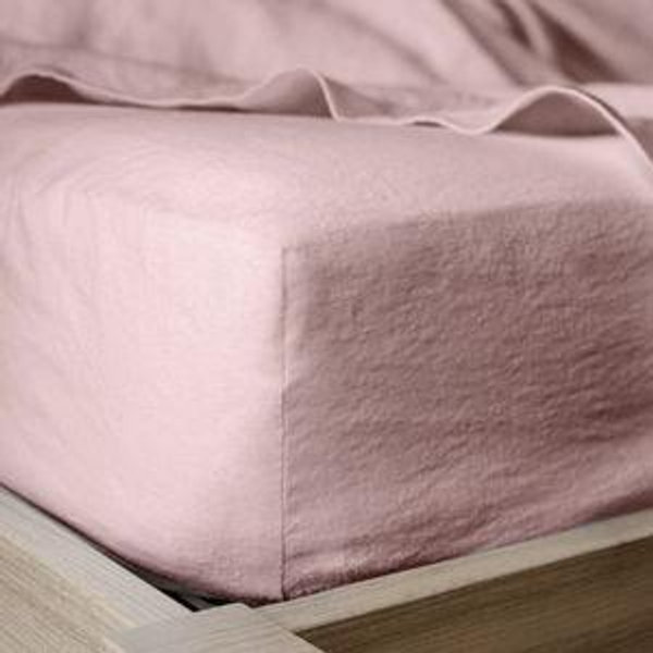 Orkney Linen Fitted Sheet (Queen, Dusk)