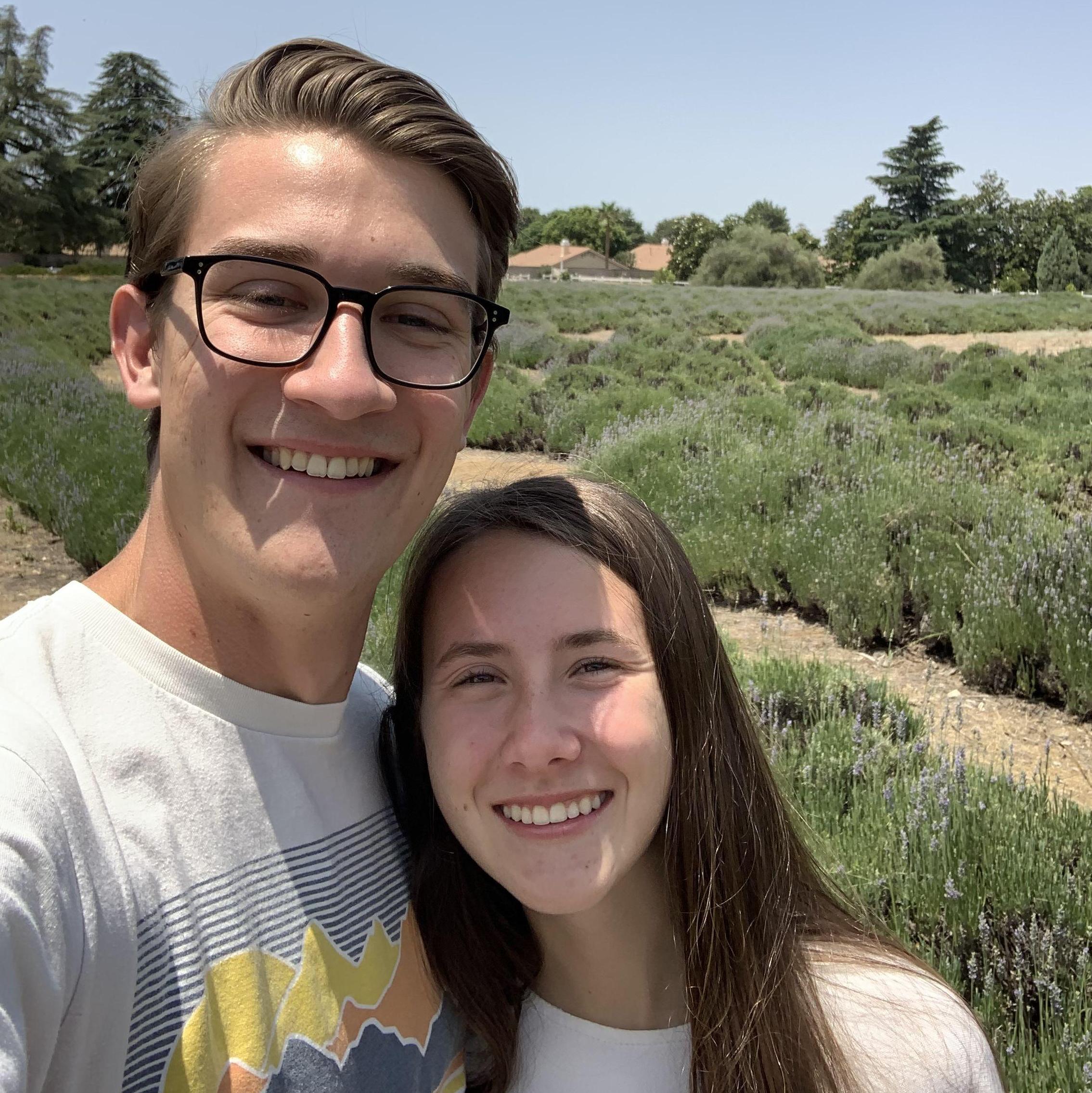 first time at the lavender fields