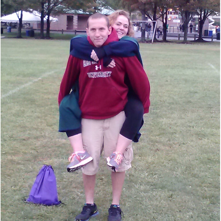 He was super thrilled to carry me