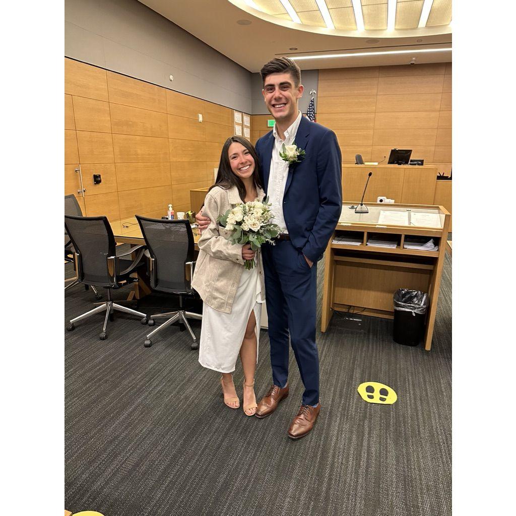 Wedding day at the courthouse! 10/31/22