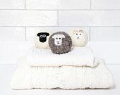 Wool dryer balls, pack of 3 English sheep...