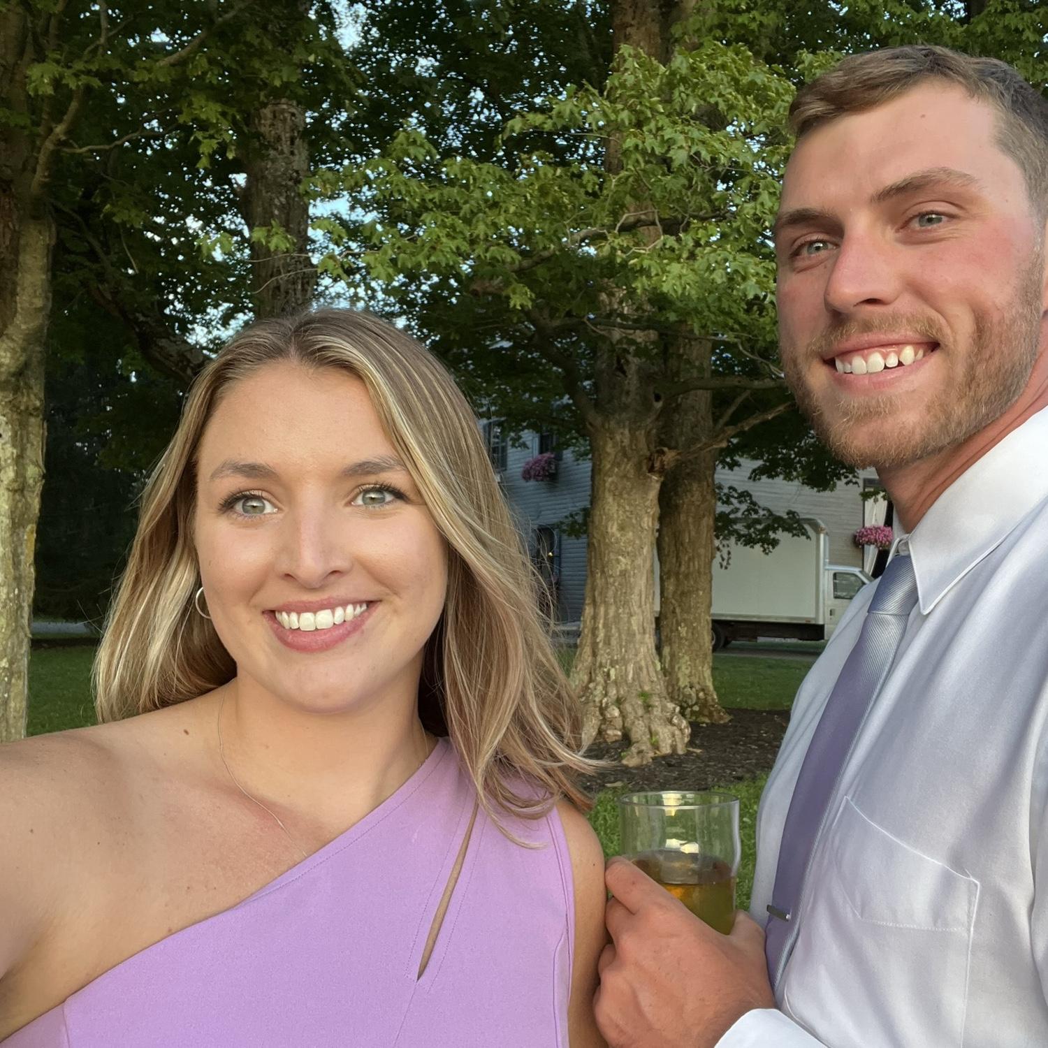 At a wedding, Aug. 2023