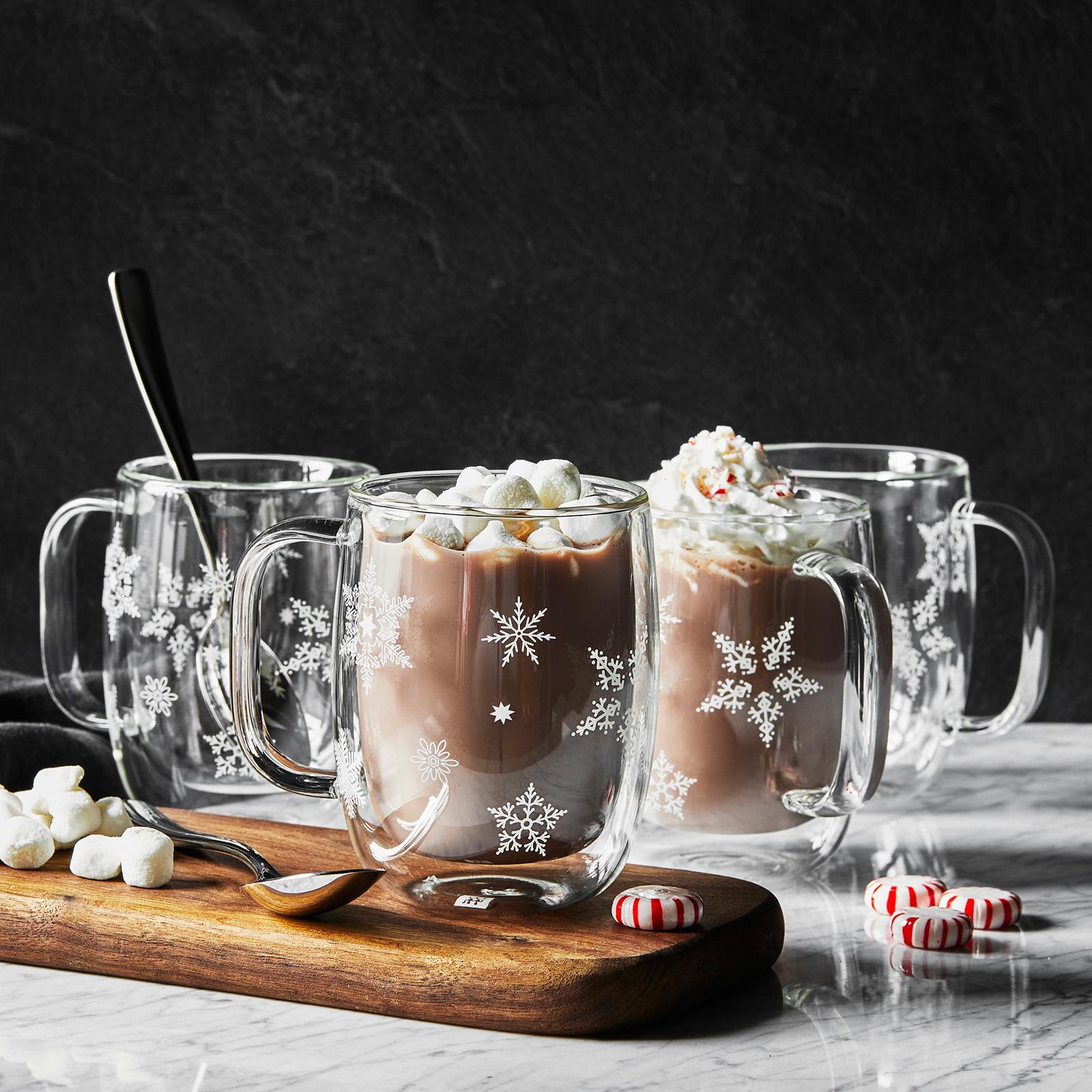 OUTDOORMONSTAR×ZOZOSTUDIO MUG 2セット ZWILLING, Sorrento Double Wall Snowflake Coffee Mug, Set of 4 | Zola