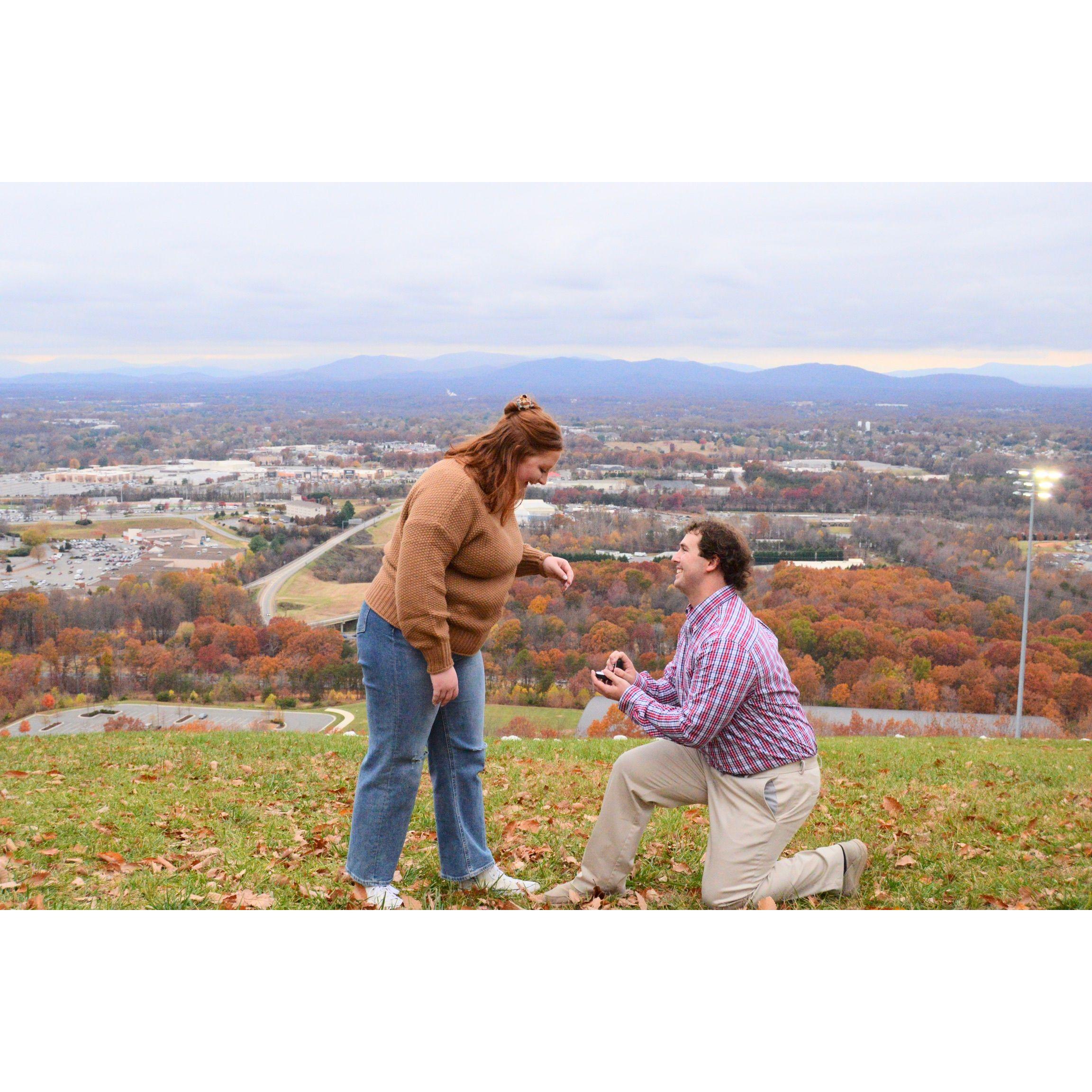 she said Yes!