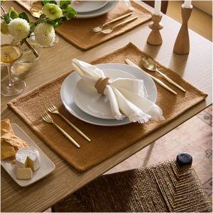 Textured Canvas Cotton Placemat Sets