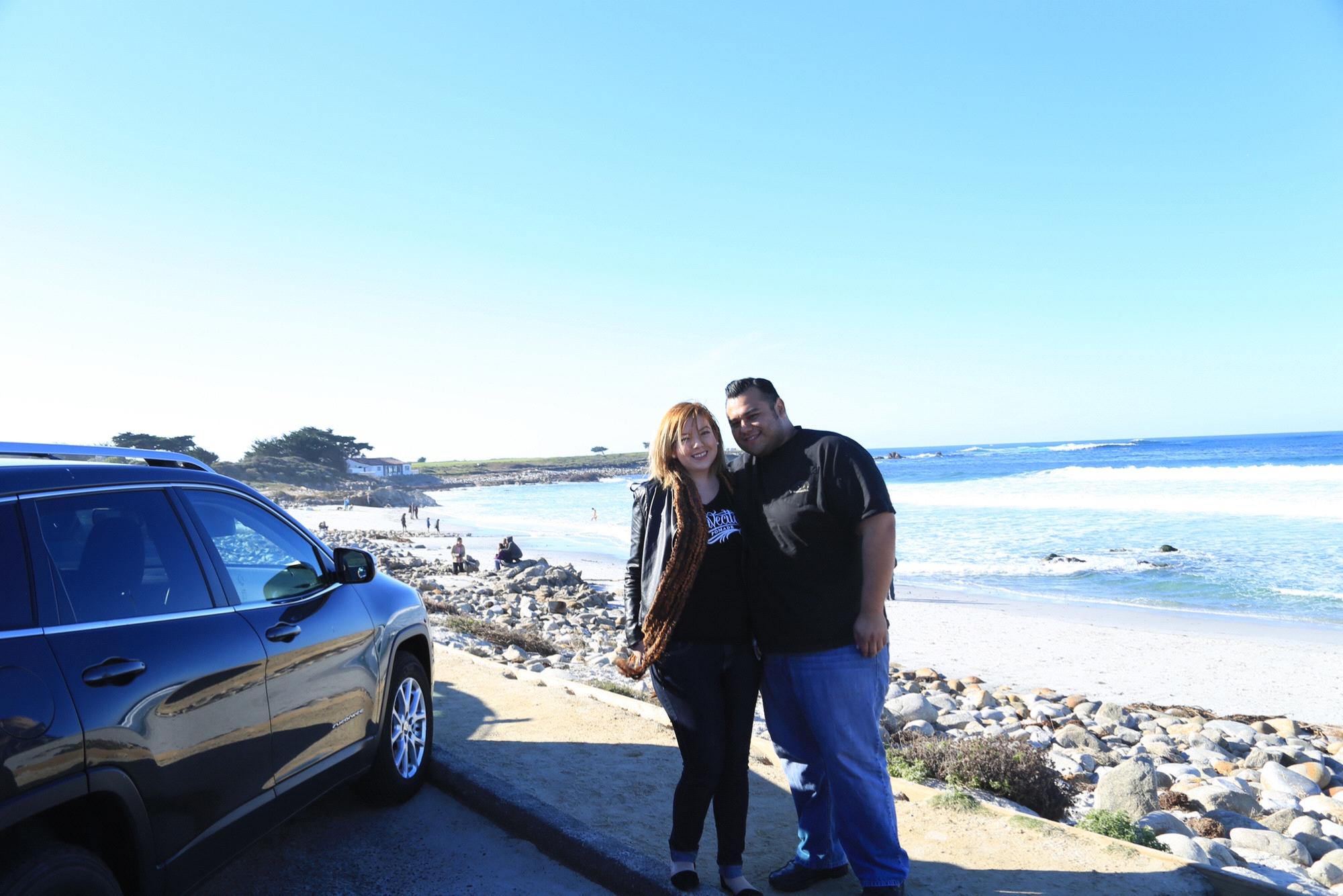 A month into dating we took our first trip together to Monterey, December 2014.