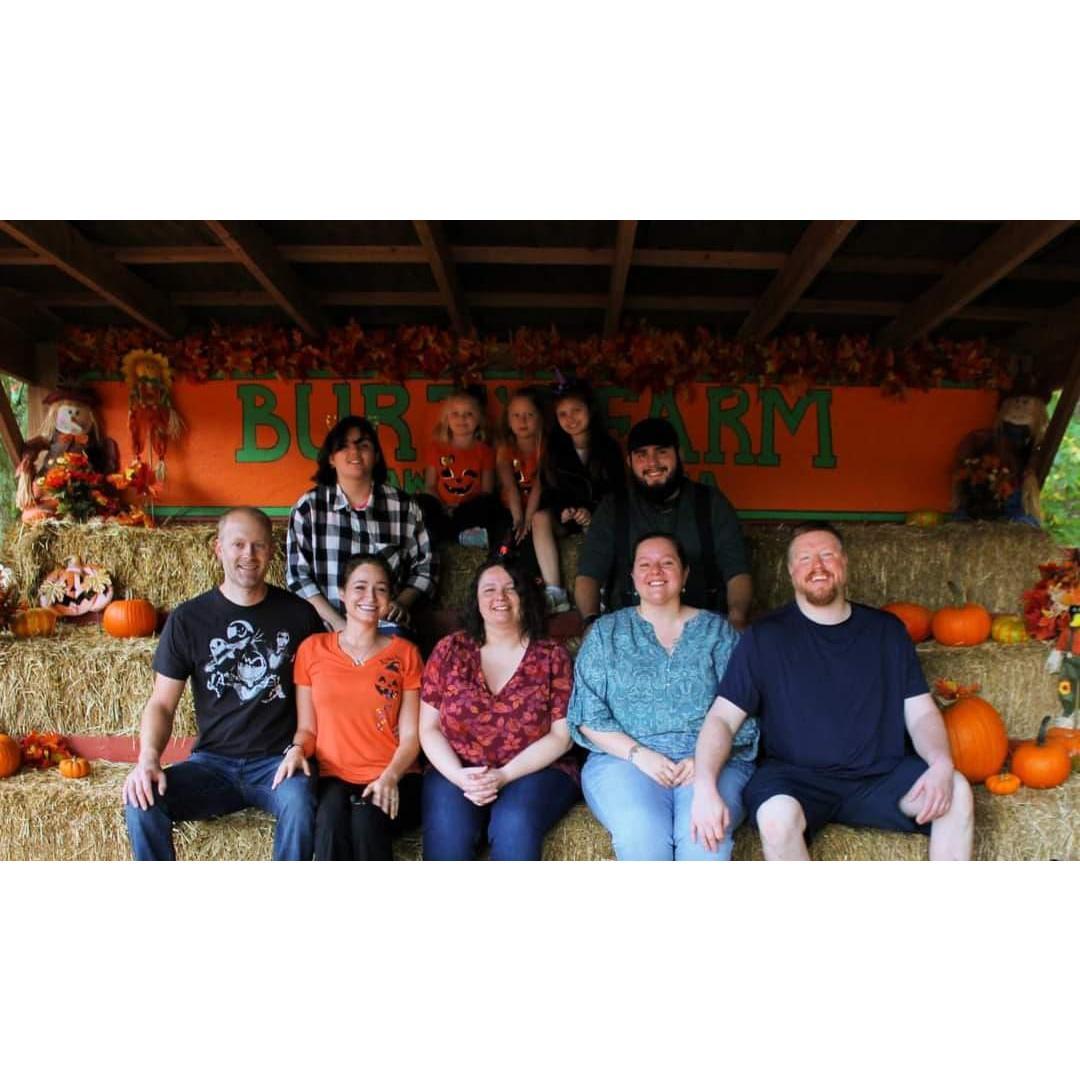 A little family outing to a pumpkin patch.