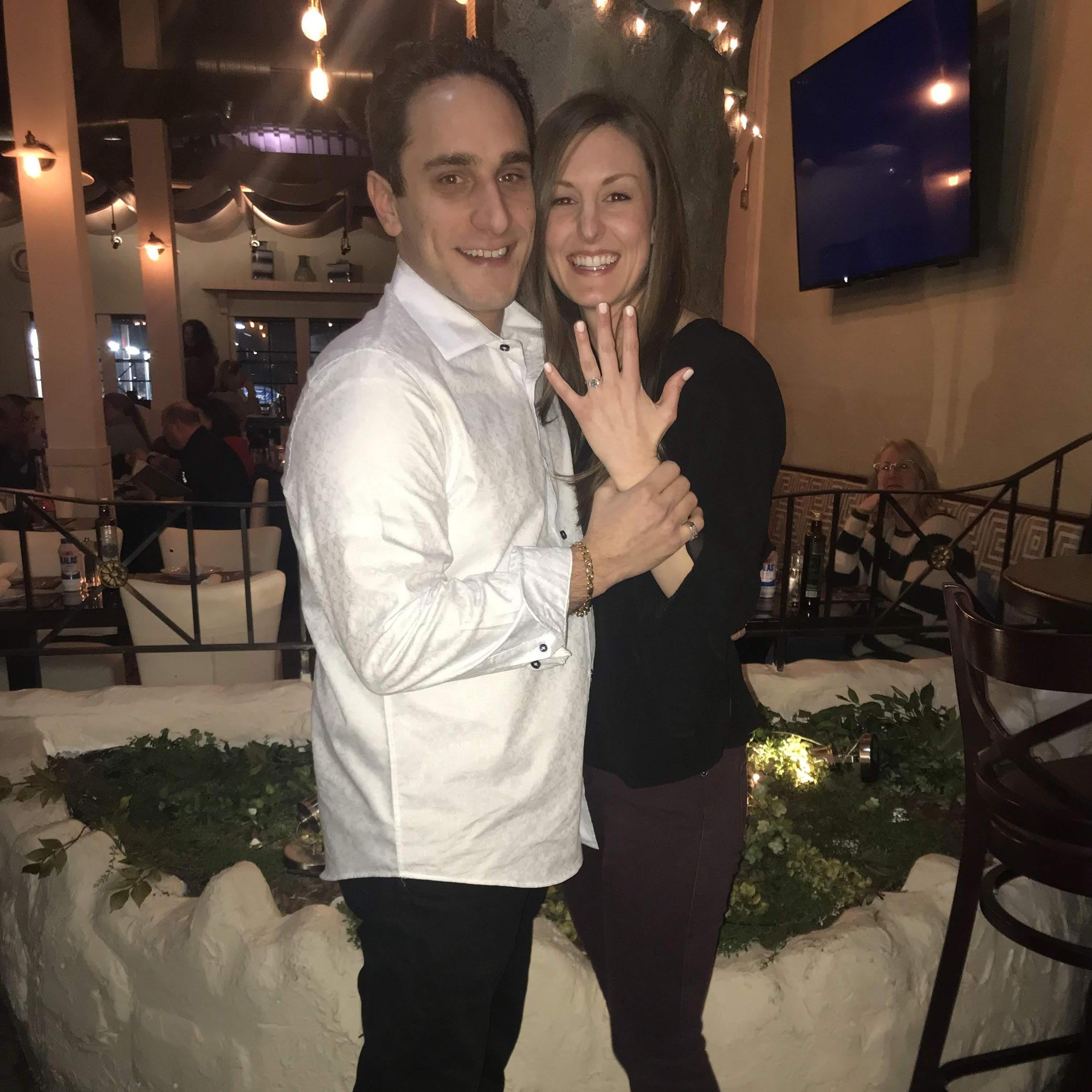 On our engagement night at Brousko <3