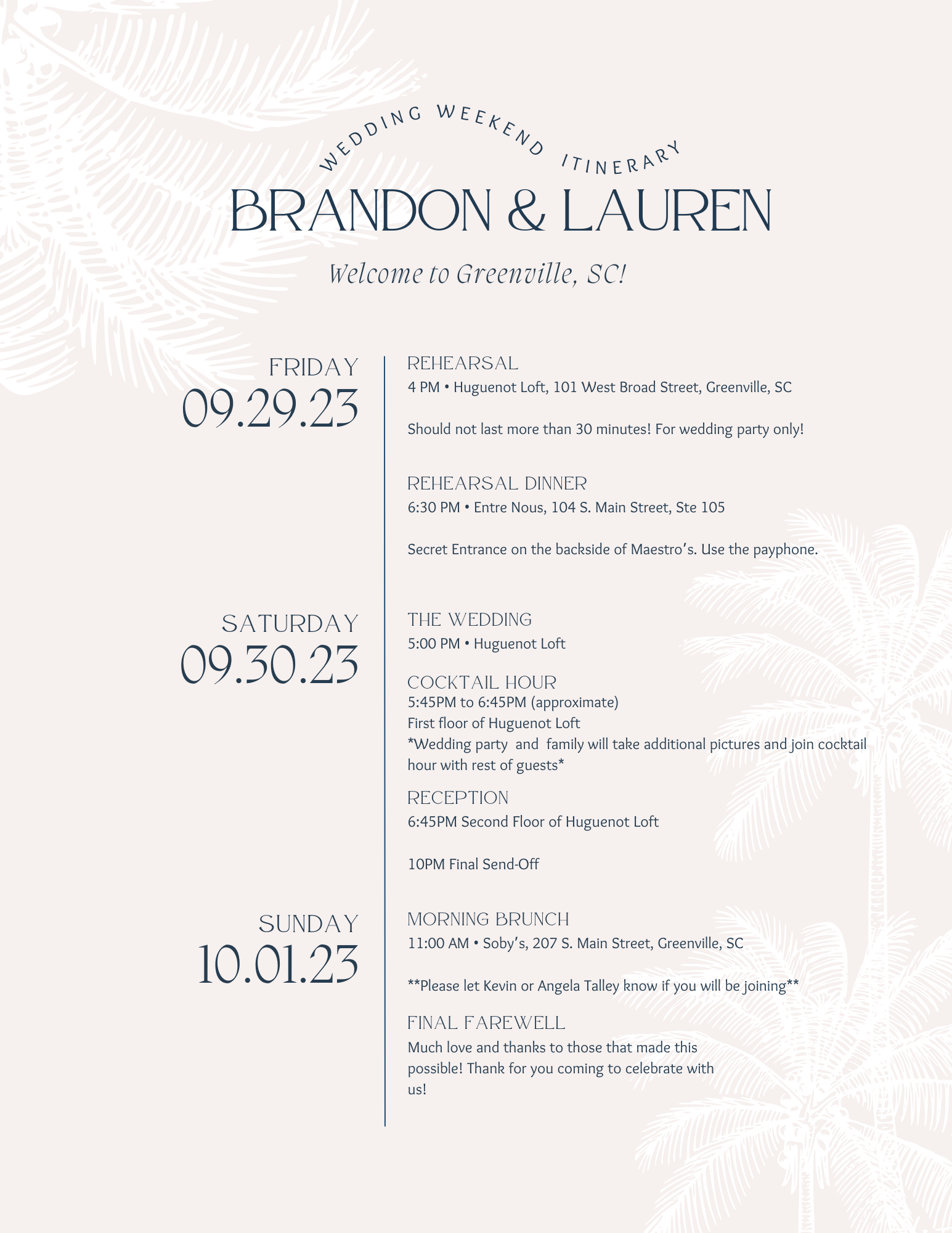 The Wedding Website of Lauren Talley and Brandon Endsley