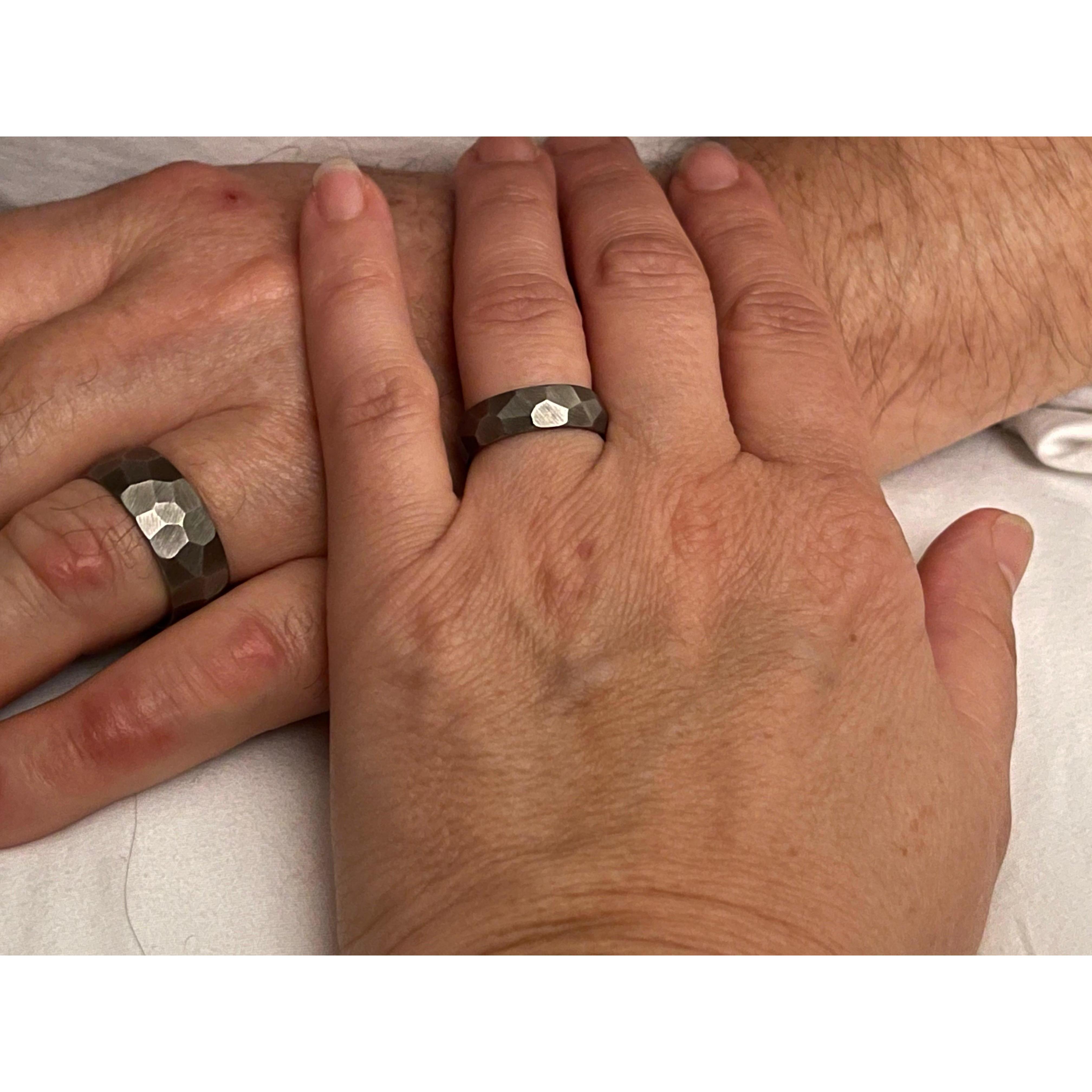 Our rings are made of Titanium ~ stronger than steel.