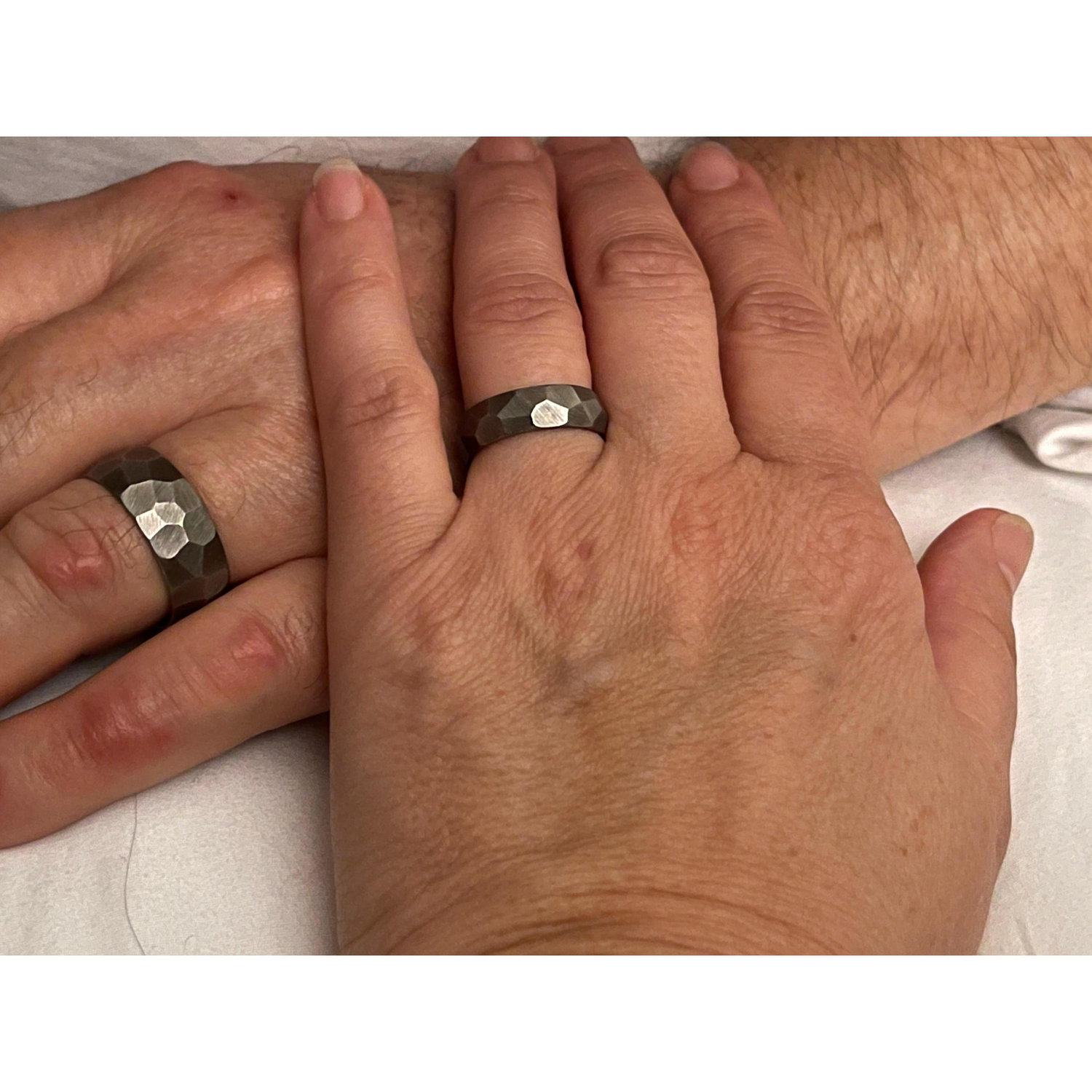 Our rings are made of Titanium ~ stronger than steel.