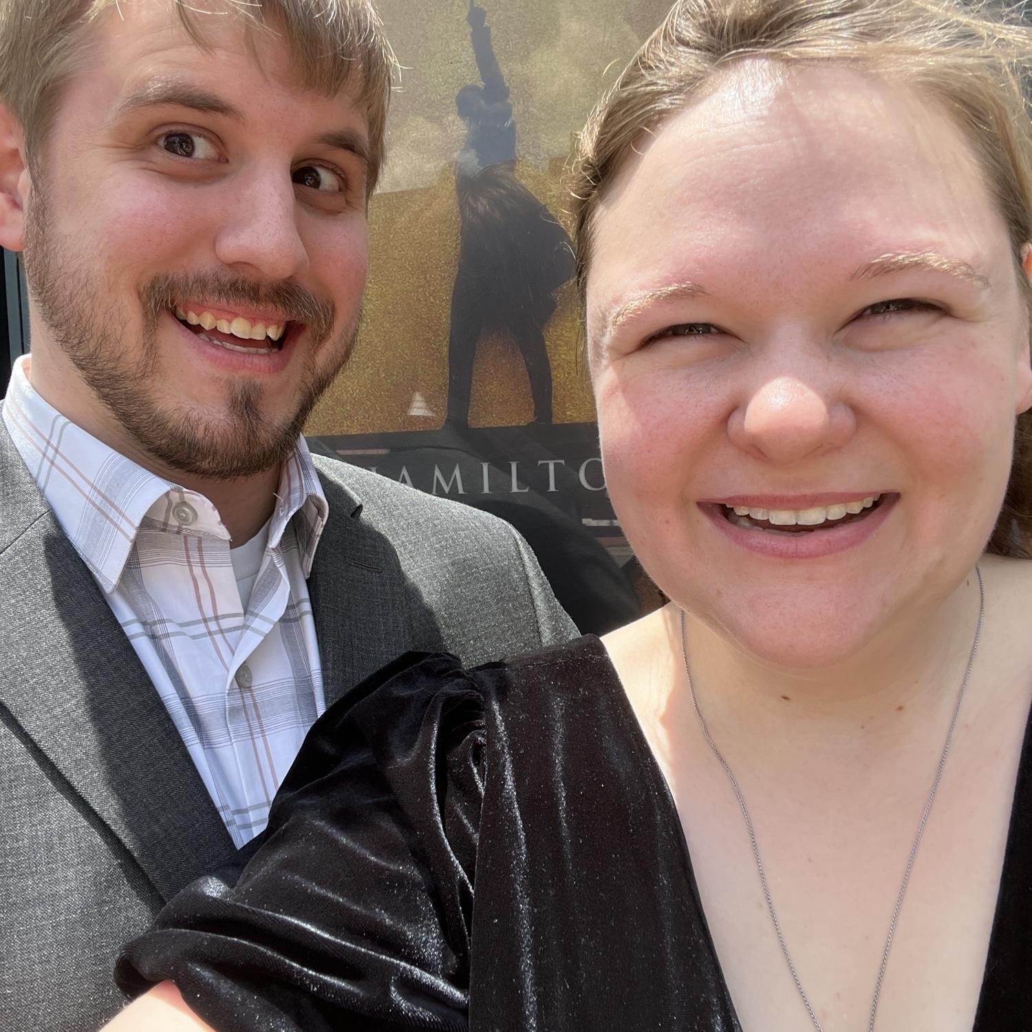 We went to see Hamilton at the Bass Hall in Fort Worth! It was Dave’s birthday gift to me!