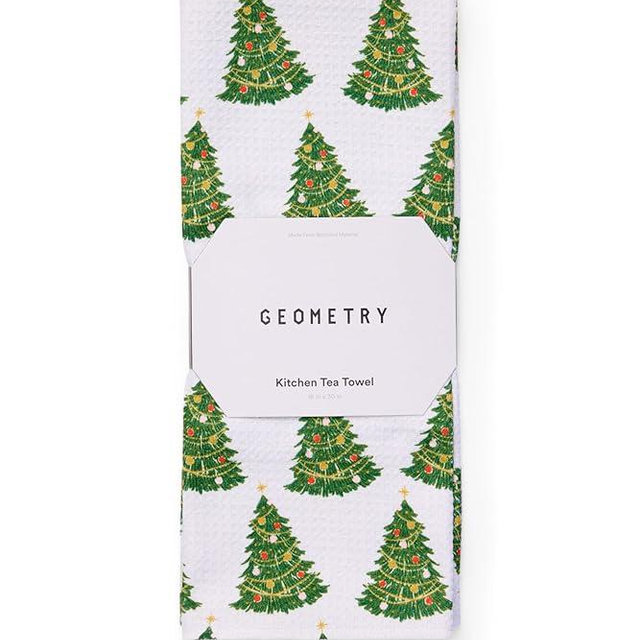 GEOMETRY Christmas Kitchen Towels - Quick Dry Microfiber Cloth Dish Towels for Kitchen Drying - Premium Quick Dry Towel - Decked Out