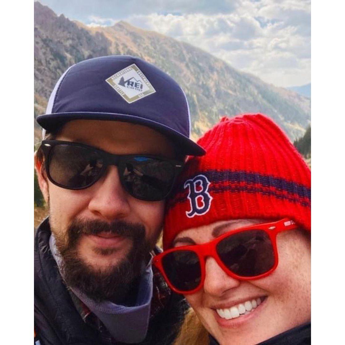 During one of their bigger hikes out in Vail, CO. 2020
