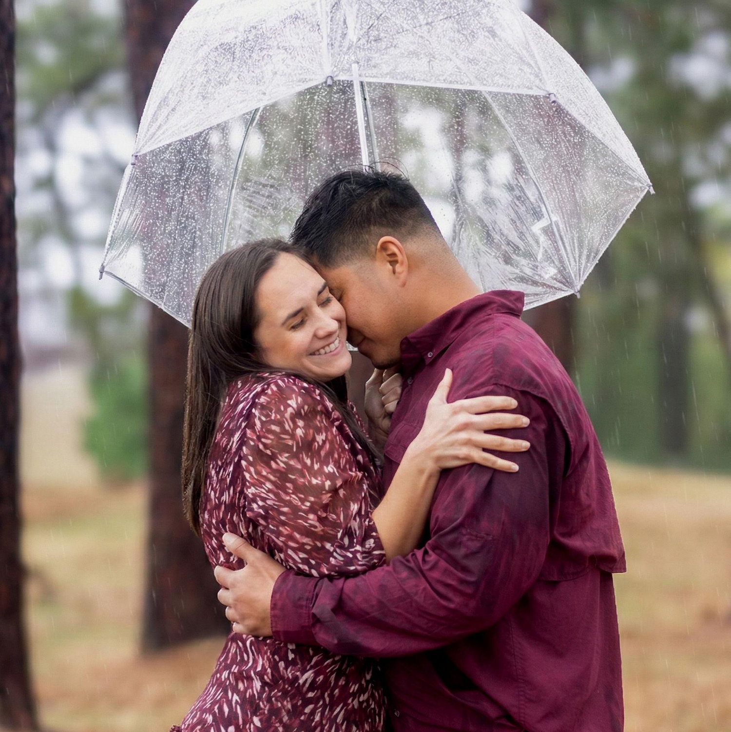 My favorite place to be, rain or shine, is with you.