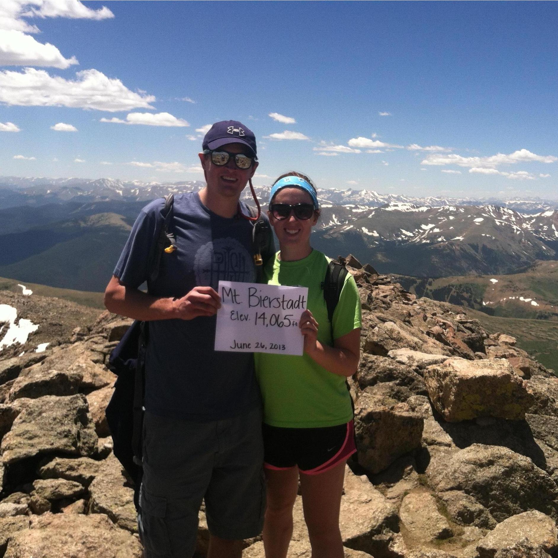 Our first 14er together.