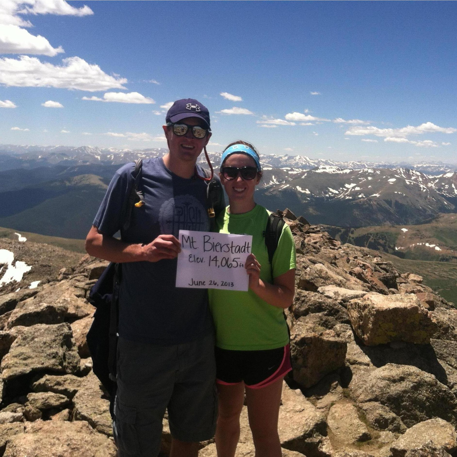 Our first 14er together.