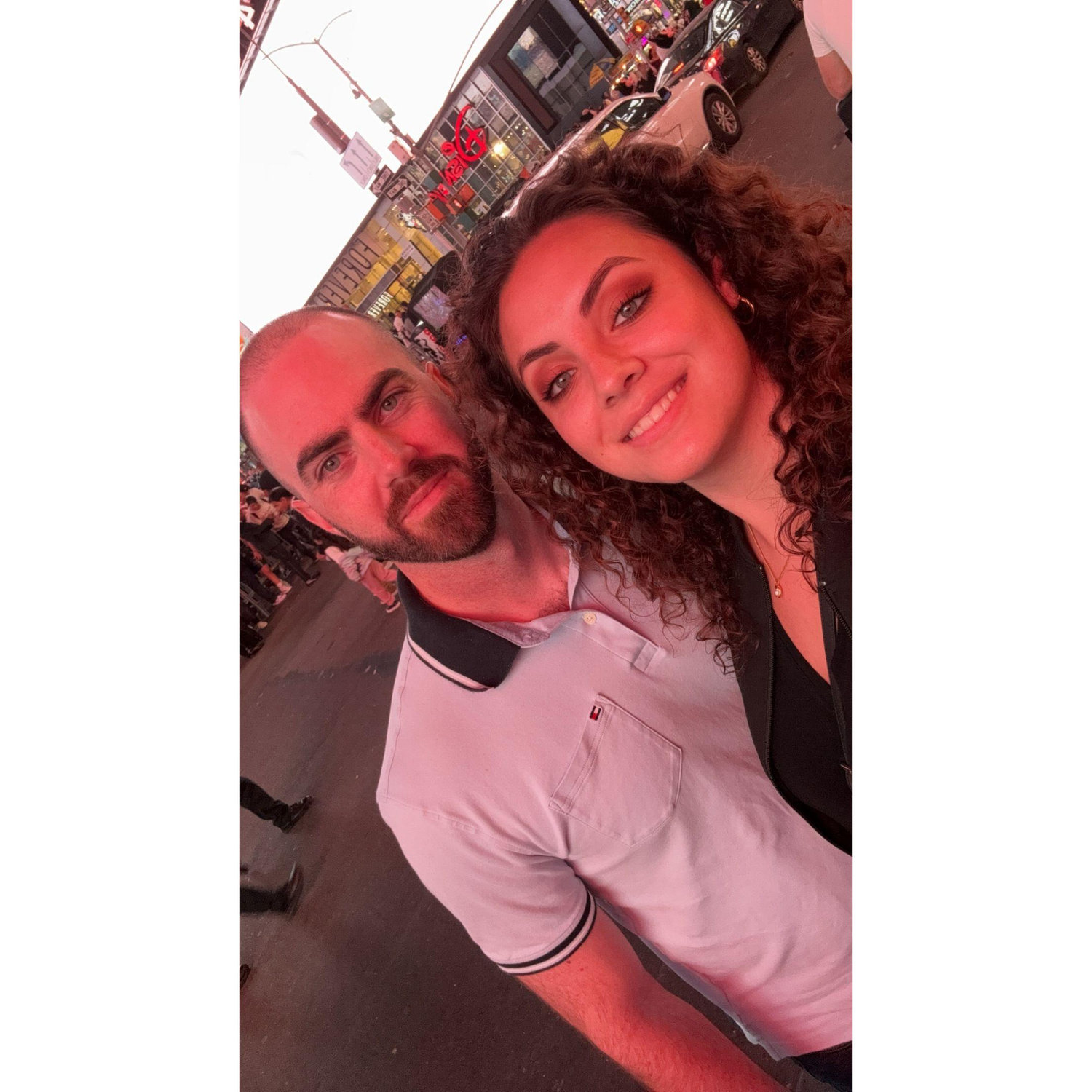 Kevin and I when he took me to my first Broadway show (Sweeney Todd) and then walked me around Time Square.