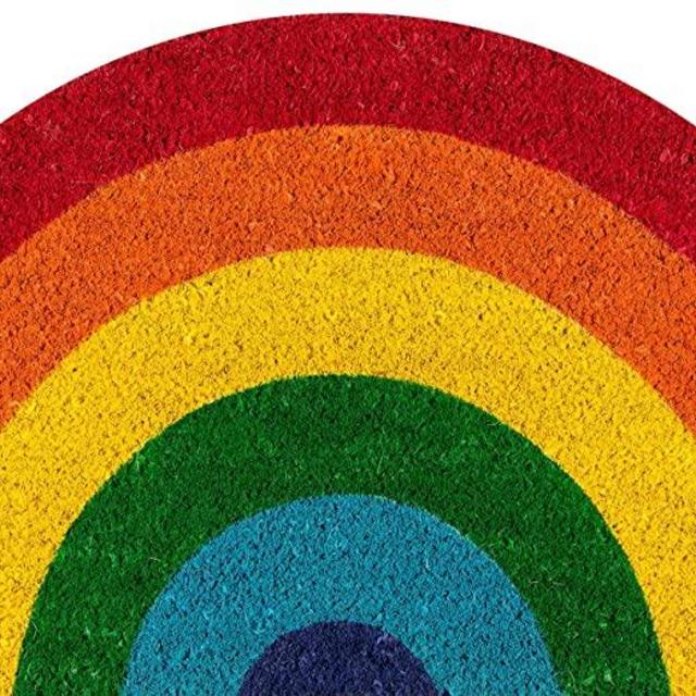 Novogratz Aloha Collection Rainbow Doormat, 1'4" x 2'6", Multicolor