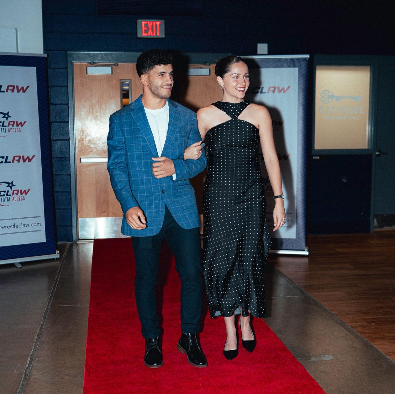 On the red carpet for CLAW Wrestling!