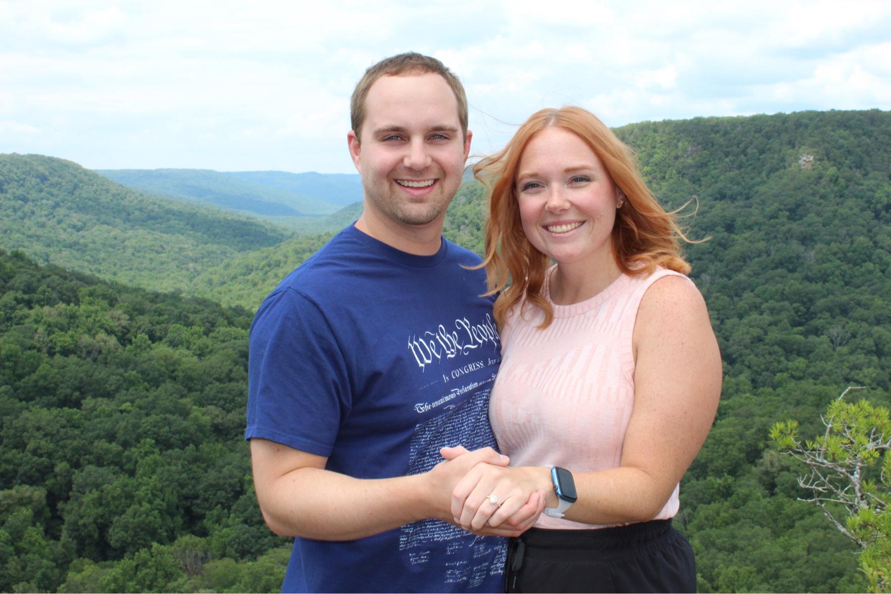 Engagement at Fall Creek Falls July 22, 2023