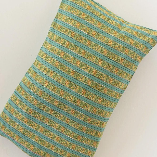 Mix & Match Cotton Pillowcase, Single - Teal Vines