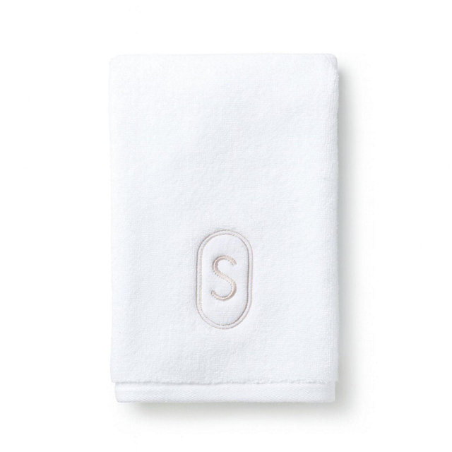 Domani Home Monogram Guest Towel, S