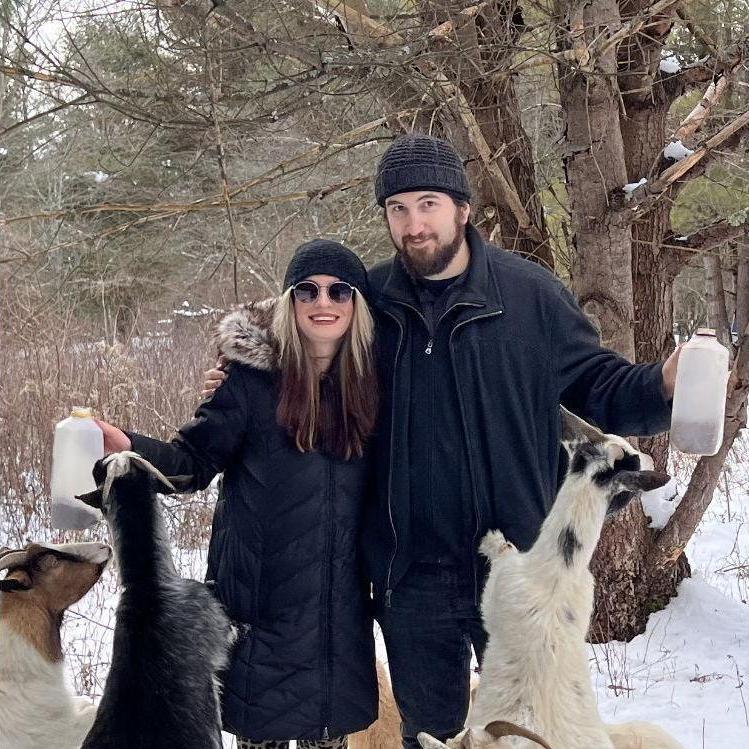 January 2023 - Mariaville Goat Farm, NY - Feeding the kids!